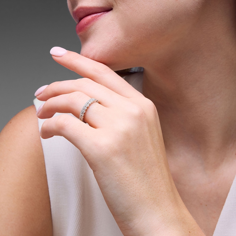 Main Image 4 of Neil Lane Diamond Anniversary Ring 1/4 ct tw Round-cut 14K White Gold