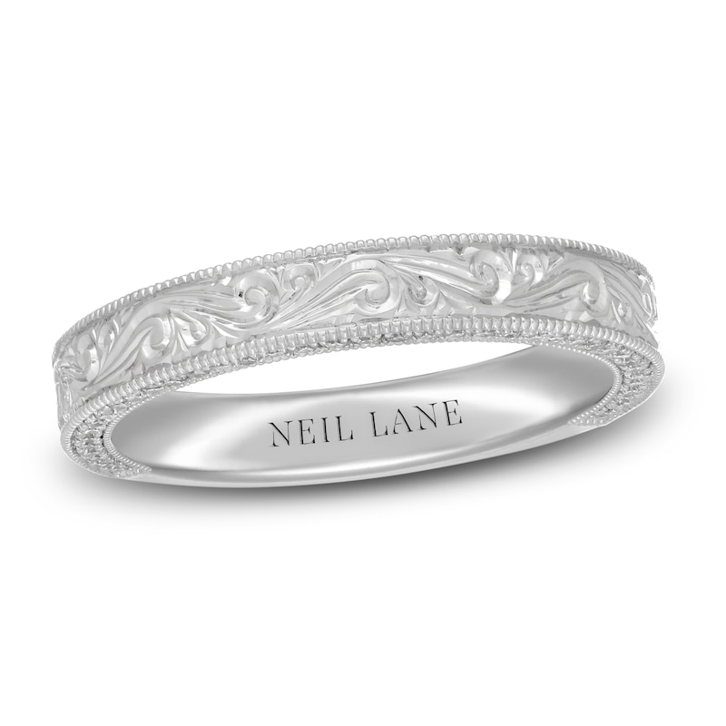 Neil Lane Gender Neutral Diamond Band 1/4 ct tw Round-Cut 14K White Gold