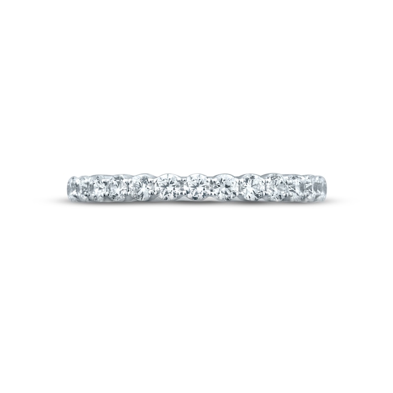 Monique Lhuillier Bliss Diamond Wedding Band 3/4 ct tw Round-cut 18K White Gold