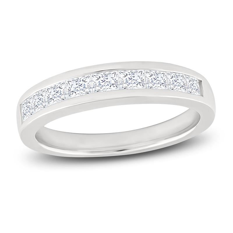 Main Image 1 of Diamond Anniversary Band 1 ct tw Princess-Cut 10K White Gold