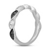 Neil Lane Black & White Diamond Anniversary Ring 5/8 ct tw Round-cut 14K White Gold