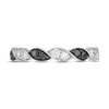 Neil Lane Black & White Diamond Anniversary Ring 5/8 ct tw Round-cut 14K White Gold
