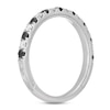 Neil Lane Black & White Diamond Anniversary Ring 1/2 ct tw Round-cut 14K White Gold