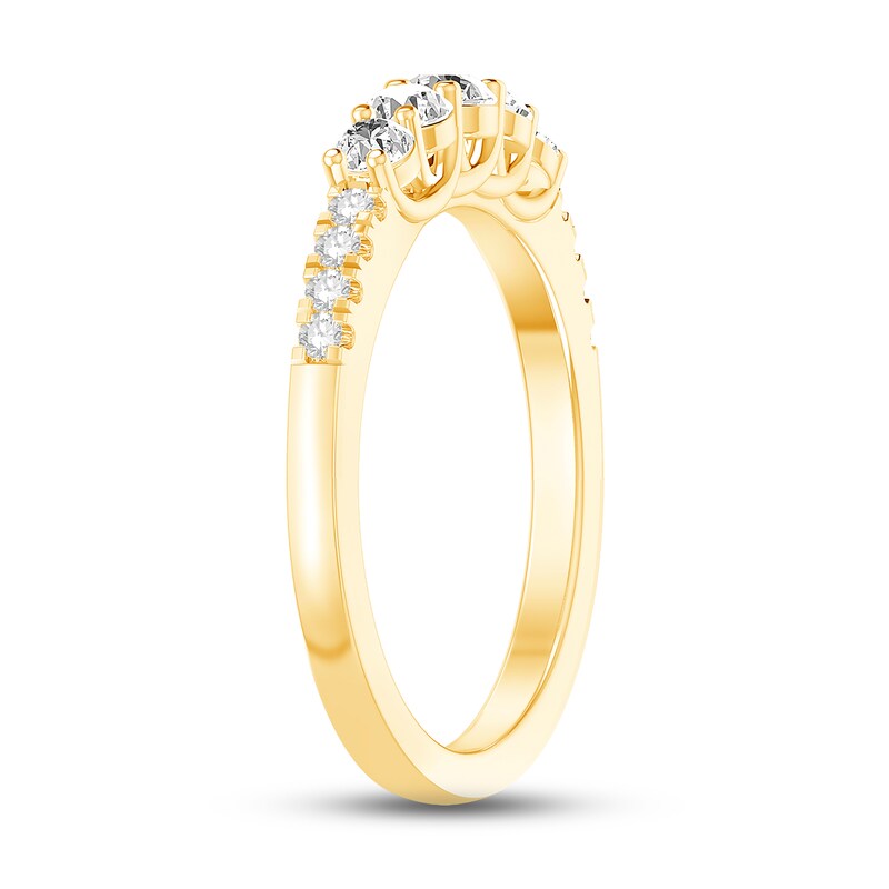 Main Image 2 of Adore Diamond Anniversary Ring 1/2 ct tw Round-cut 10K Yellow Gold