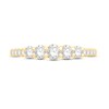 Thumbnail Image 2 of Diamond Anniversary Ring 1/2 ct tw Round-cut 10K Yellow Gold