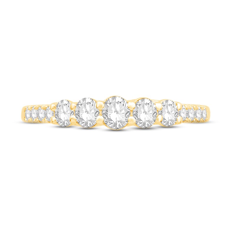 Main Image 3 of Adore Diamond Anniversary Ring 1/2 ct tw Round-cut 10K Yellow Gold