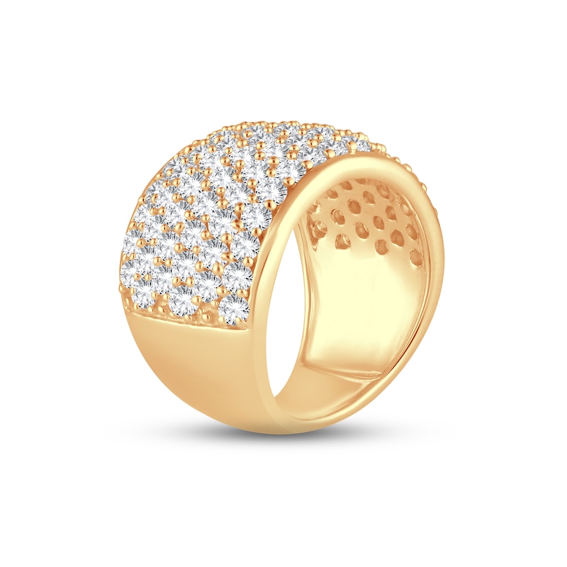 Main Image 2 of Diamond Anniversary Ring 3 ct tw Round-cut 14K Yellow Gold