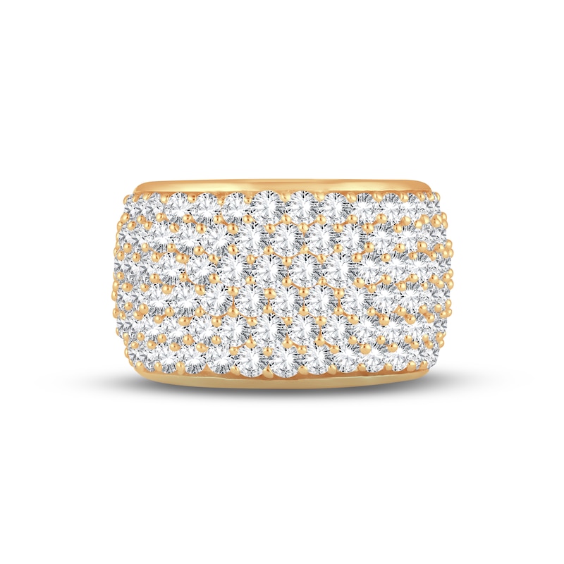 Main Image 3 of Diamond Anniversary Ring 3 ct tw Round-cut 14K Yellow Gold