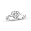 Thumbnail Image 0 of Diamond Heart Promise Ring 1/15 ct tw Round-cut Sterling Silver
