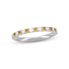 Thumbnail Image 1 of Neil Lane Citrine & Diamond Anniversary Ring 1/5 ct tw 14K White Gold