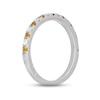 Thumbnail Image 2 of Neil Lane Citrine & Diamond Anniversary Ring 1/5 ct tw 14K White Gold