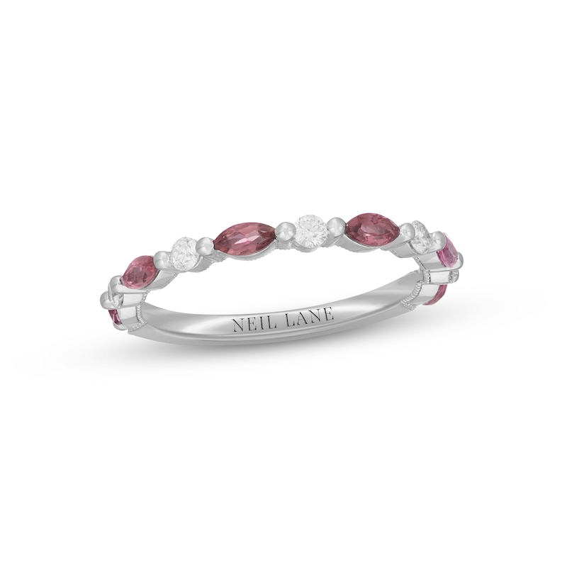 14k White Gold Ruby & 1/6 CTW Diamond Anniversary Ring 14k White Gold Ruby & 1/6 CTW Diamond Anniversary Ring