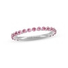 Thumbnail Image 1 of Neil Lane Pink Tourmaline Anniversary Ring 14K White Gold