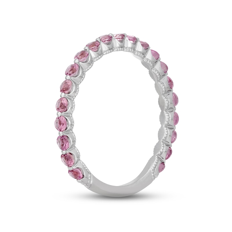 Main Image 2 of Neil Lane Pink Tourmaline Anniversary Ring 14K White Gold