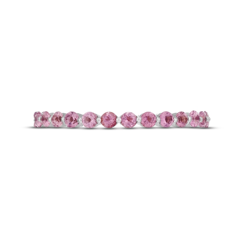Main Image 3 of Neil Lane Pink Tourmaline Anniversary Ring 14K White Gold