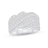 Thumbnail Image 1 of Adore Diamond Anniversary Ring 1-1/2 ct tw Round-cut 10K White Gold