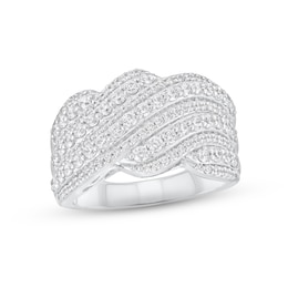 Adore Diamond Anniversary Ring 1-1/2 ct tw Round-cut 10K White Gold