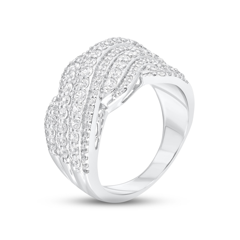 Main Image 2 of Adore Diamond Anniversary Ring 1-1/2 ct tw Round-cut 10K White Gold
