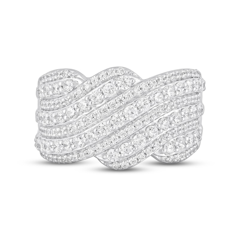 Main Image 3 of Adore Diamond Anniversary Ring 1-1/2 ct tw Round-cut 10K White Gold