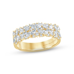 Monique Lhuillier Bliss Diamond Anniversary Ring 1 ct tw Marquise, Pear & Round-cut 18K Yellow Gold