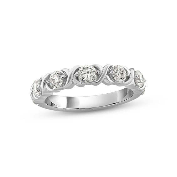 Diamond Anniversary Band 1 ct tw Round-cut 14K White Gold