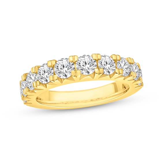 Diamond Anniversary Band 2 ct tw Round-cut 10K Yellow Gold