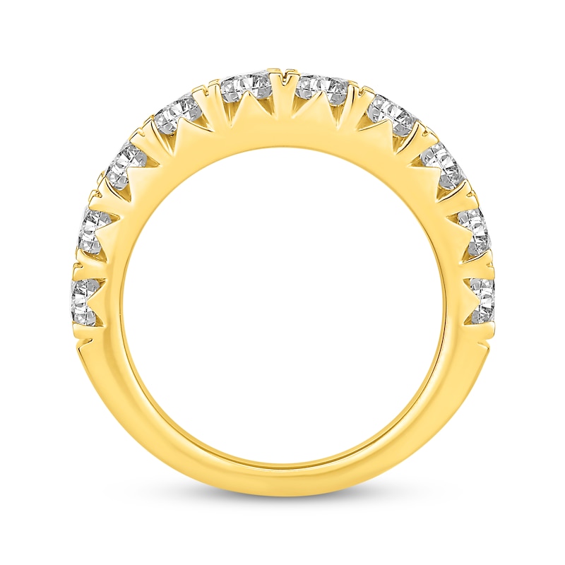 Main Image 3 of Diamond Anniversary Band 2 ct tw Round-cut 10K Yellow Gold