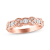 Every Moment Diamond Crossover Infinity Band 1/2 ct tw 14K Rose Gold