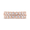 Every Moment Diamond Stacked Infinity Band 1 ct tw 14K Rose Gold