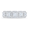 Thumbnail Image 2 of Royal Asscher Akiko 5-Stone Diamond Anniversary Ring 1 1/2 ct tw Asscher-cut 14K White Gold