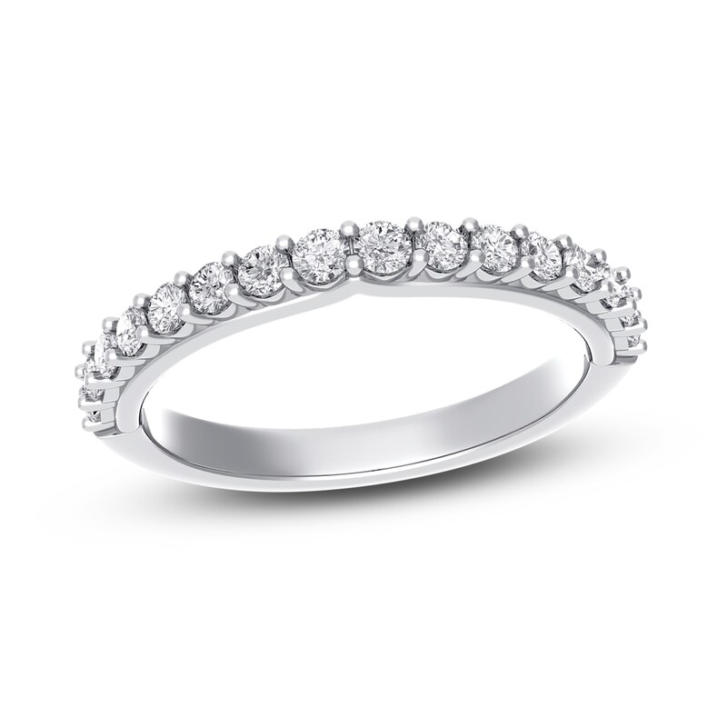 Royal Asscher Gabriella Diamond Anniversary Band 1/2 ct tw Round 14K White Gold