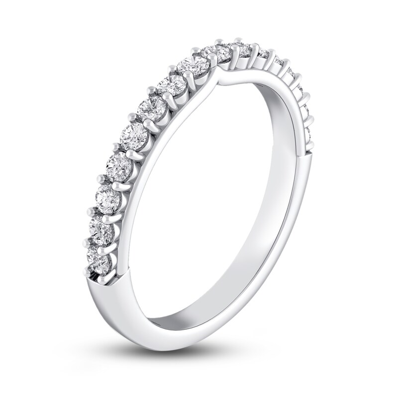 Royal Asscher Gabriella Diamond Anniversary Band 1/2 ct tw Round 14K White Gold