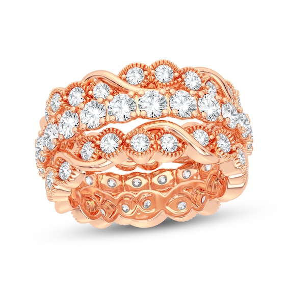 Round-Cut Diamond Eternity Band 3 ct tw 14K Rose Gold