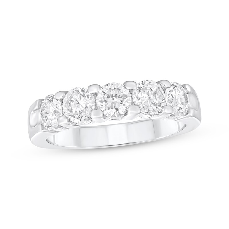 Round-Cut Diamond Anniversary Band 1-1/2 ct tw 14K White Gold