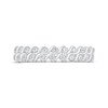 Round-Cut Diamond Double-Row S-Curve Anniversary Band 1/2 ct tw 10K White Gold