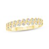 Round-Cut Diamond Double-Row S-Curve Anniversary Band 1/2 ct tw 10K Yellow Gold