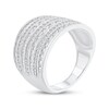 Thumbnail Image 1 of Round-Cut Diamond Seven-Row Anniversary Band 1 ct tw 10K White Gold