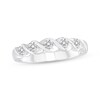 Thumbnail Image 0 of Round-cut Diamond Twist Anniversary Band 1 ct tw 14K White Gold