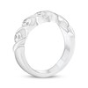 Thumbnail Image 1 of Round-cut Diamond Twist Anniversary Band 1 ct tw 14K White Gold