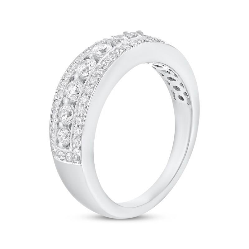 Round-cut Diamond Anniversary Band 1/2 ct tw 14K White Gold