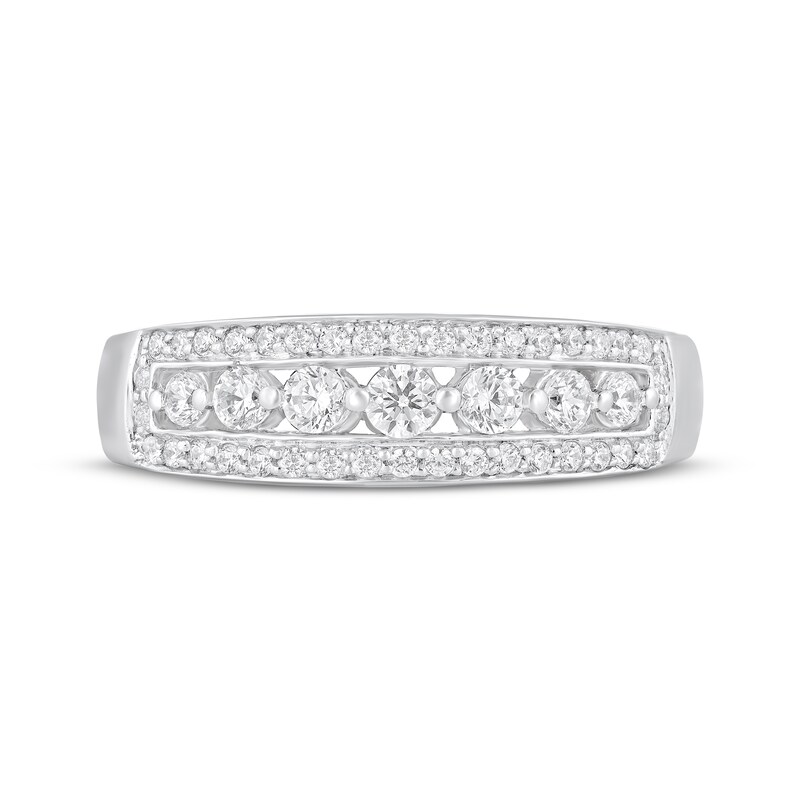 Round-cut Diamond Anniversary Band 1/2 ct tw 14K White Gold