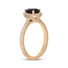 Thumbnail Image 1 of Neil Lane Pear-Shaped Black & White Diamond Engagement Ring 1-1/2 ct tw 14K Yellow Gold