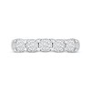 Thumbnail Image 3 of Round-Cut Diamond Five-Stone Anniversary Band 1 ct tw 10K White Gold