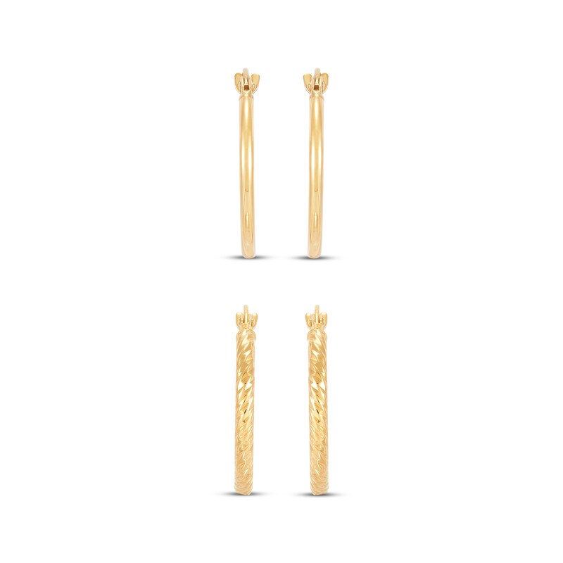 Main Image 2 of Hoop Earrings Gift Set 10K Yellow Gold