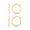 Thumbnail Image 3 of Hoop Earrings Gift Set 10K Yellow Gold