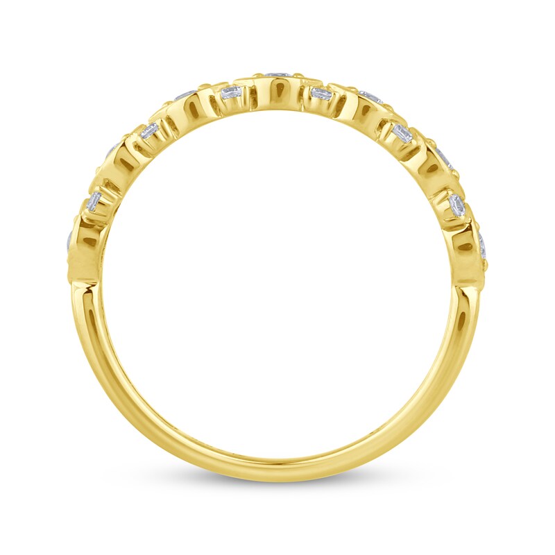 Main Image 3 of Adore Diamond Marquise-Frame Anniversary Ring 1/4 ct tw 14K Yellow Gold