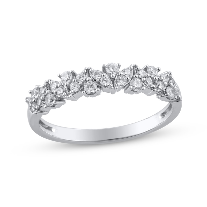 Main Image 1 of Adore Diamond Marquise-Frame Anniversary Ring 1/3 ct tw 14K White Gold