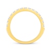 Thumbnail Image 3 of Lab-Grown Diamonds Two-Row Anniversary Ring 1 ct tw 14K Yellow Gold