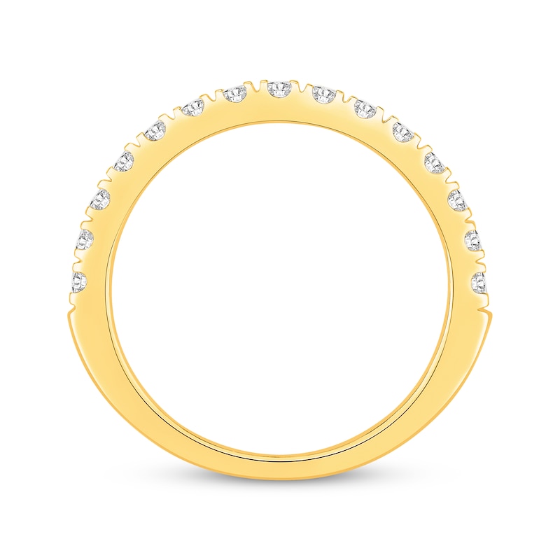 Main Image 3 of Lab-Grown Diamonds Two-Row Anniversary Ring 1 ct tw 14K Yellow Gold