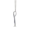 Thumbnail Image 2 of Le Vian Denim Ombre Sapphire Necklace 14K Vanilla Gold 18"